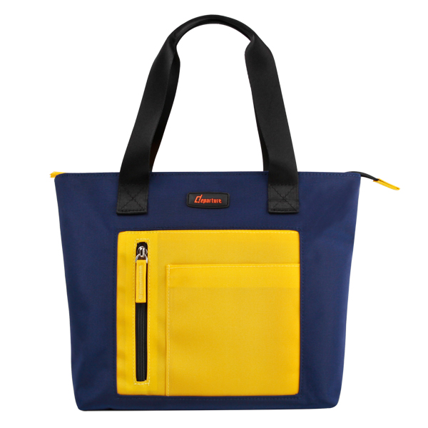 Tote Bag Two-Color Blue/Yellow
