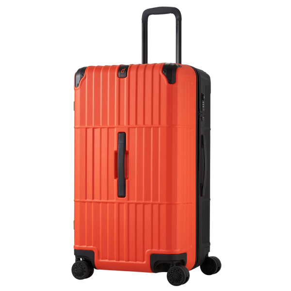 《雙色異形拉鍊箱》行李箱-29吋黑+橘色