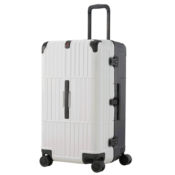 《雙色異形鋁框箱》行李箱-29吋鐵灰+白色