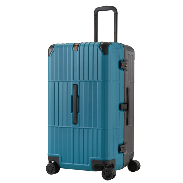 《雙色異形鋁框箱》行李箱-29吋香脂藍+灰