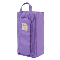 《旅行配件》雙面收納鞋袋-粉紫色